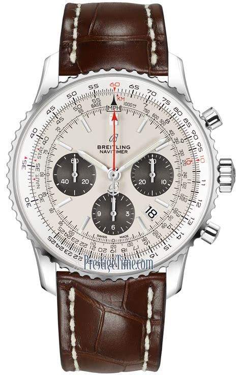 breitling ab0121211g1p1 armbanduhren herren mechanisch|Navitimer B01 Chronograph 43 Stainless steel .